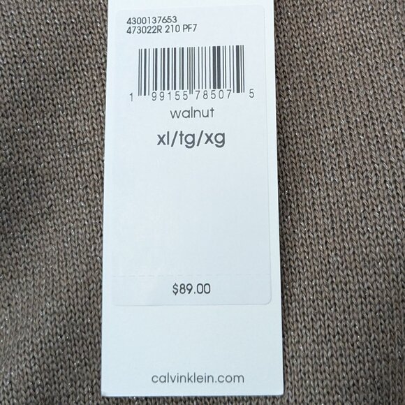 Calvin Klein Women's Knitted Sweaters Half Turtleneck Pulluver Size XL Brown - Picture 10 of 12